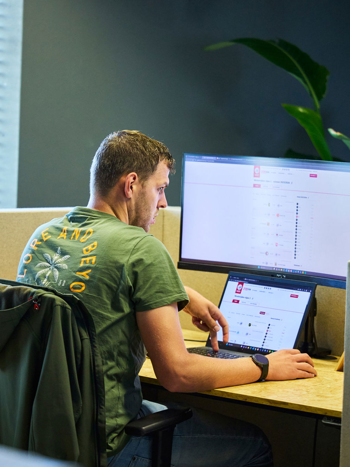 TRES developer aan het werk