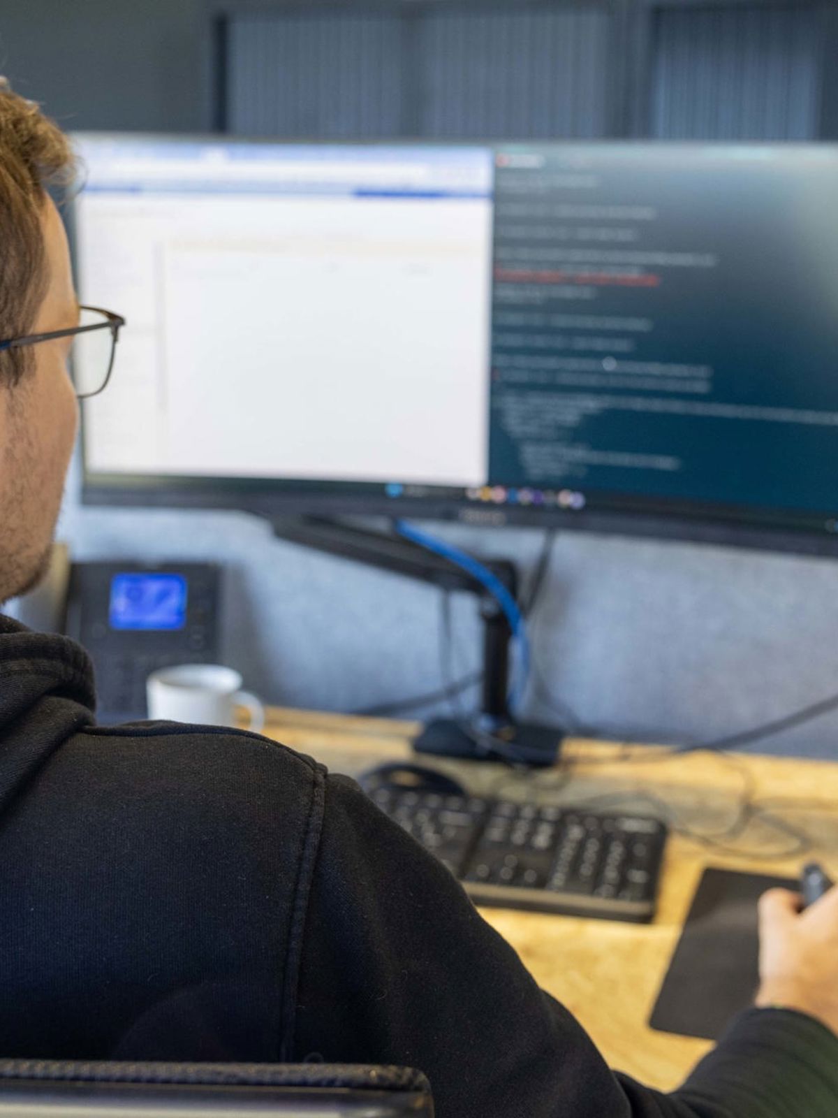TRES developer aan het werk
